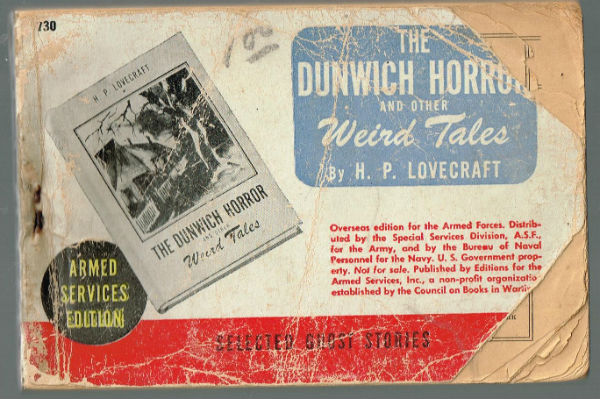 Image for the Dunwich horrors by H.p.Lovecraft,armed services edition.