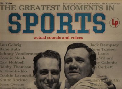 Image for the greatest moments in sports actual sounds and voices,LP