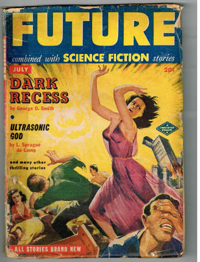 Image for Future combined with Science fiction stories,July,1951