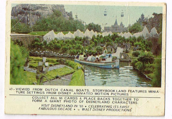 Image for 49 Viewed from the Dutch Canal Boats, Storybookland Features Miniature Settings from Disney Animated Motion Pictures