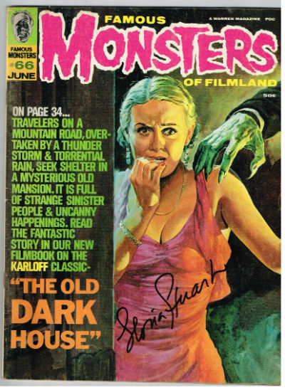 Image for Famous Monsters of Filmland #66,June,1970,signed by Gloria Stewart