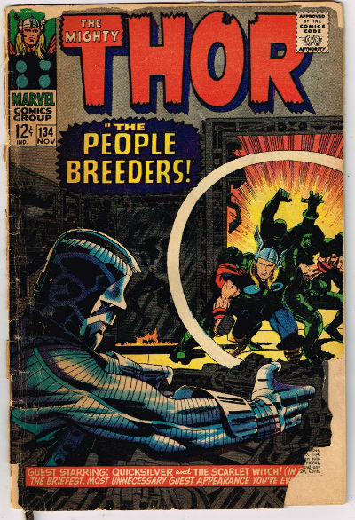Image for THOR #134,Nov.,1966,Jack Kirby