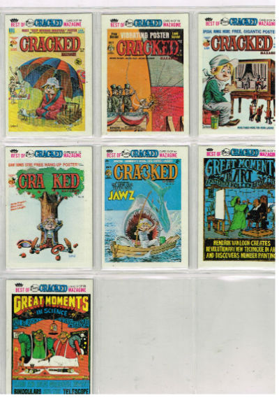 Image for Cracked trading cards:lot of 7
