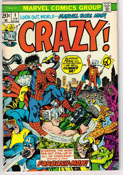 Image for CRAZY! #1,Feb.,1973
