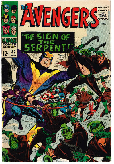 Image for the Avengers #32,Sept.,1966
