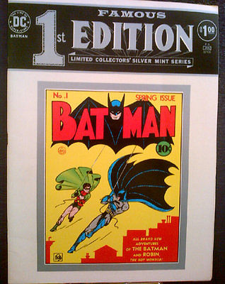 Image for DC Batman Famous 1st Edition Limited Collector's Silver MInt Series F-5