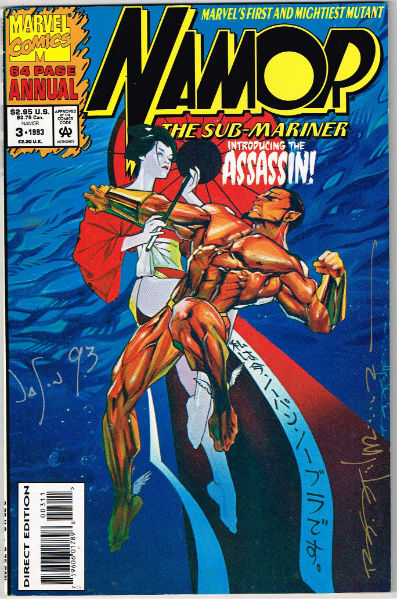 Image for Namor,the Sub-mariner annual #3;1993-signed by 2, but i'm not sure by who? "introducing the assassin"