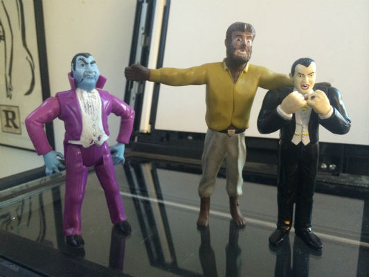 Image for MGM monsters,Wolfman,Formal Dracula,and Elvis Dracula
