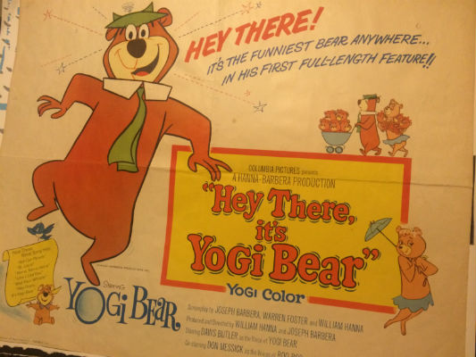 Image for Very Scarce"Hey there,it's Yogi Bear" Movie Poster 64/193