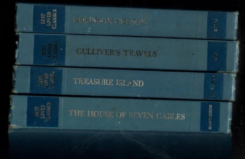 Image for 4 of the Best Loved Classics:Robison Crusoe,Treasure Island,The House of seven gables andGulliver's Travels
