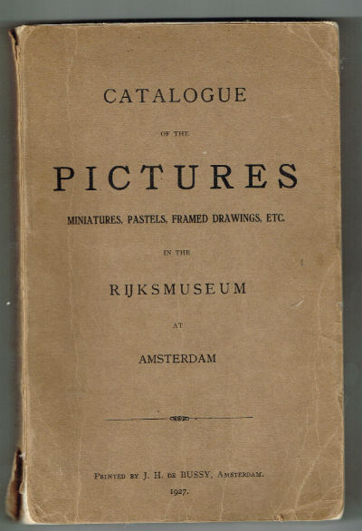 Image for Catalogue in pictures in the Rjiksmuseum 1927