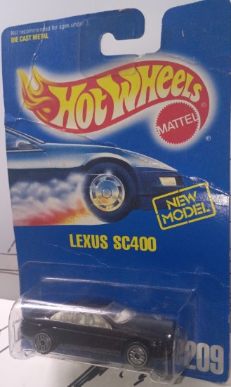 Hot Wheels LEXUS SC400 - 1990 BLUE CARD International No # (US #209)