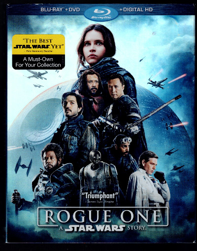 Rogue One: A Star Wars Story (Blu-ray/DVD, 2016) w/Slipcover, New Sealed