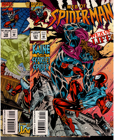 Web of Spider-Man #121 and #122 1985 (March 1995, Marvel Comics) Direct Edition