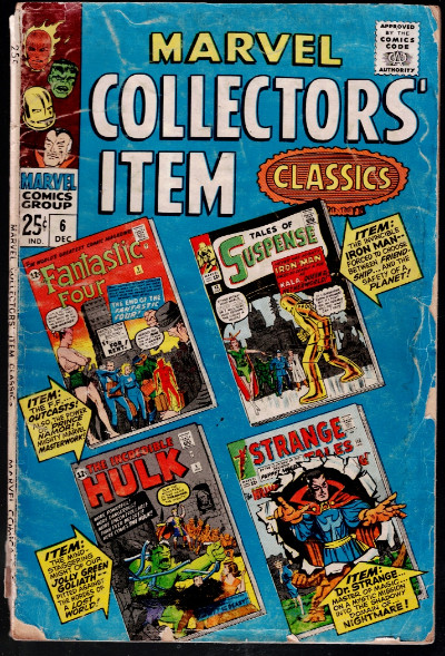 Marvel Collectors' Item Classics #6 (Marvel 1966) Silverage Era