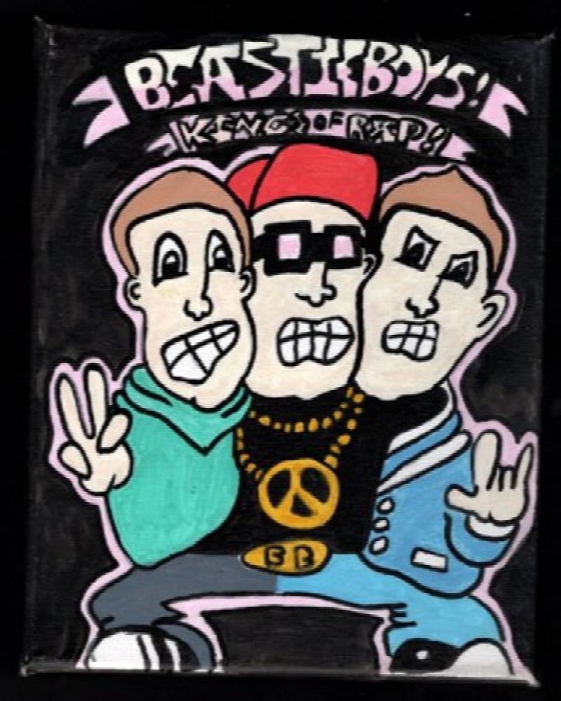 Image for Beastie Boys Painting by Paul the Beach Painter-signed