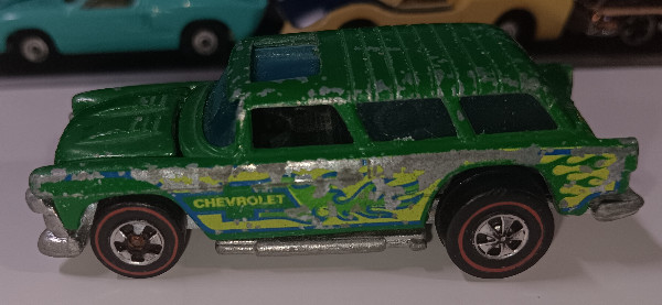 Vintage 1969 Hot Wheels Red line Alive '55 Green Hong Kong