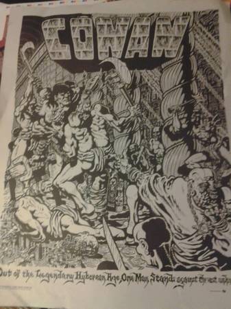 Image for CONAN poster Artwork by SPAIN Rodriguez early 1970s
