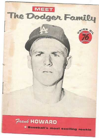 Image for 1960 Meet The Dodger Family frank howard Union Oil 76