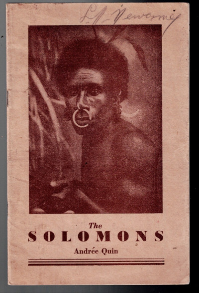 THE SOLOMONS Paperback January 1, 1943<br/>by Andree Quin (Author)