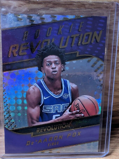 DE'AARON FOX 2017-18 PANINI REVOLUTION RC ROOKIE REVOLUTION #13