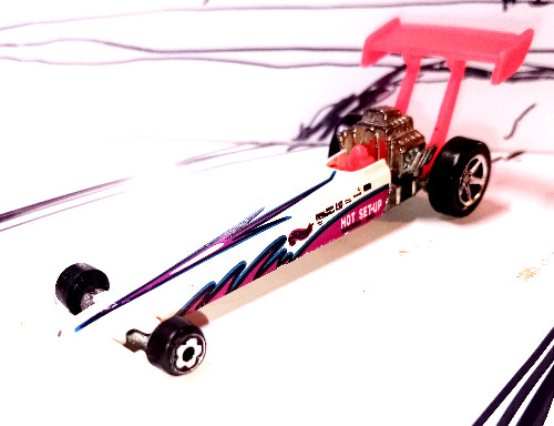Hot Wheels 1992 DRIVEN TO THE MAX Top Fuel Dragster White 1997 Collector #808