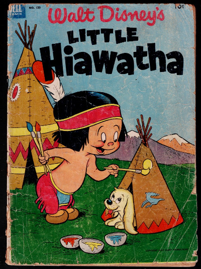 Little Hiawatha Four Color 439 Dell Comics 1952 Tepee Walt Disney