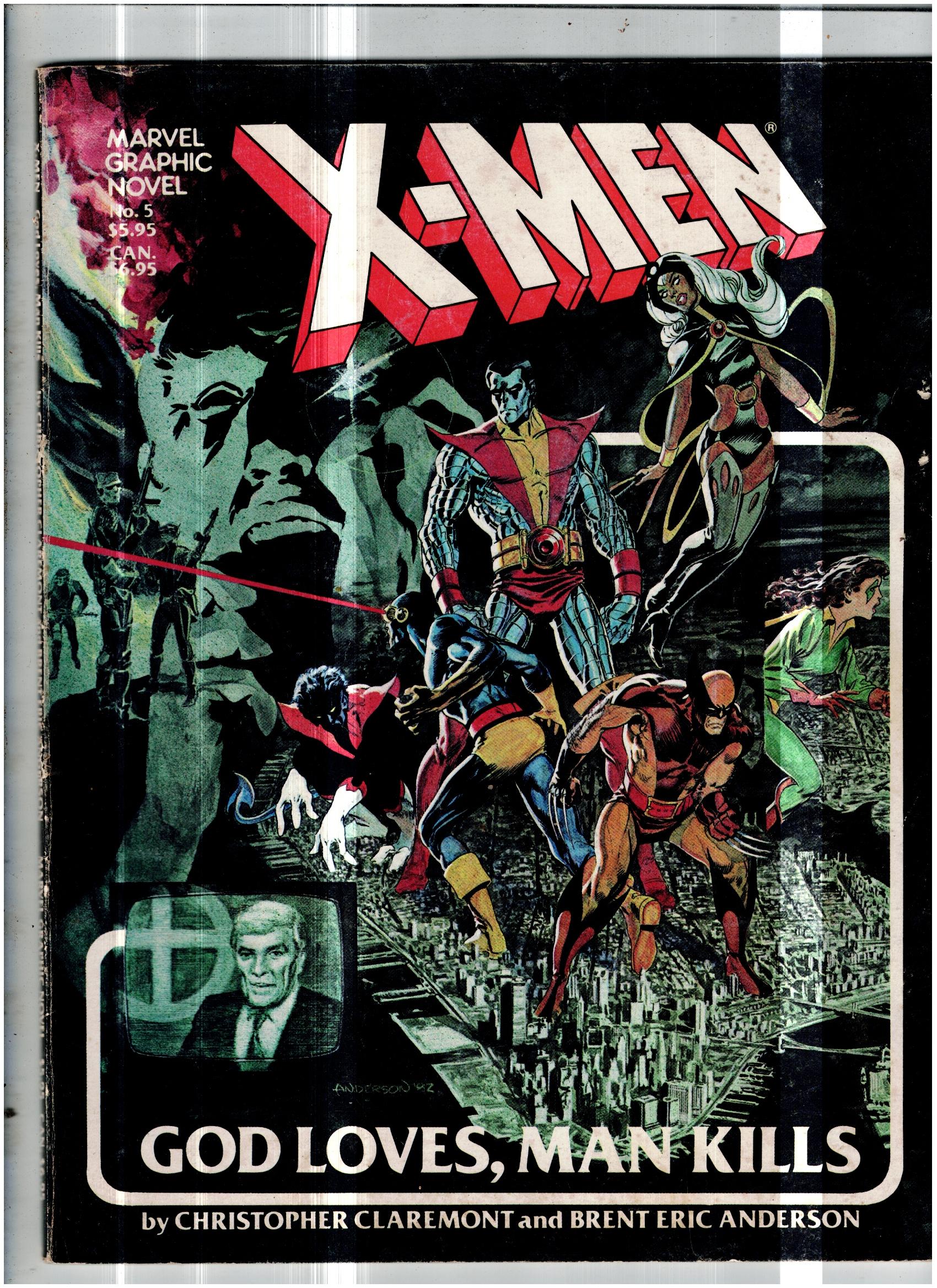 X-Men God Loves, Man Kills Marvel Graphic Novel #5 Second Print 1982