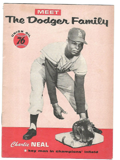CHARLIE NEAL UNION 76 OIL MEET THE DODGER FAMILY EX RARE BOOKLET Image for CHARLIE NEAL UNION 76 OIL MEET THE DODGER FAMILY EX RARE BOOKLET