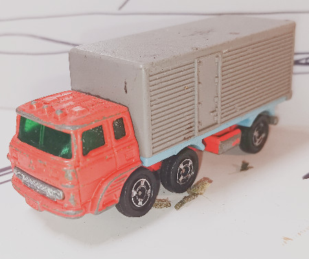 Tomica 1:127 Fuso Truck Series Orange Gray Vintage Made in Japan No7.90.91
