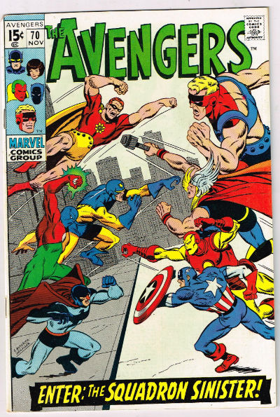 Image for the Avengers #70,Nov.,1969