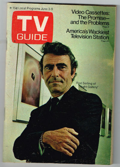 Image for TV guide,June 3-9 1972 Rod Serling cover