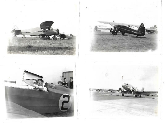 Image for 4 small photos of vintage airplanes