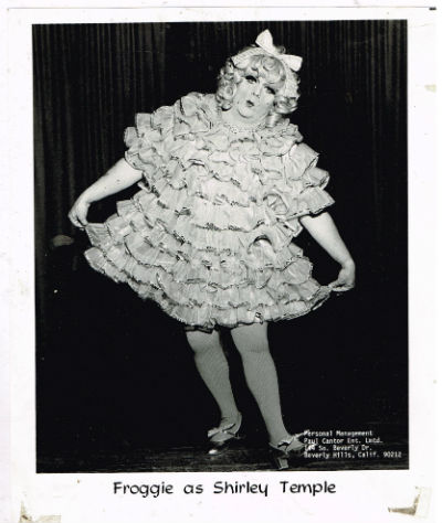 Image for Froggie aas Shirley temple;Vintage photo B&W 8"x 10"