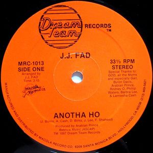 Image for J.J. Fad – Anotha Ho Label: Dream Team Records – MRC-1013 Format: Vinyl, 12", 33 ⅓ RPM Country: US Released: 1987 Genre: Hip Hop Style: Electro