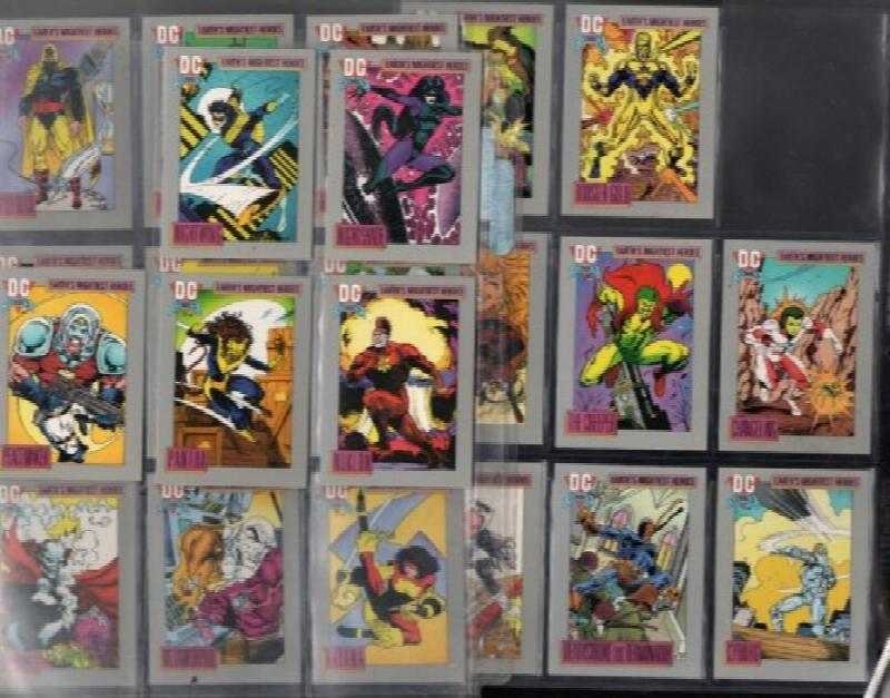 Image for 1991 Impel DC Comics Cosmic Trading Cards:2 thru 69!! (54 cards and 15 cards missing.)