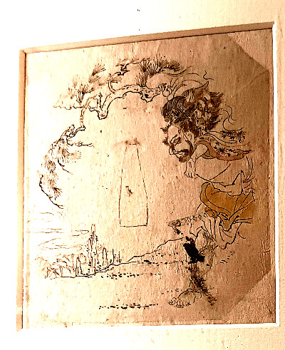 original design drawings for sword fittings edo period