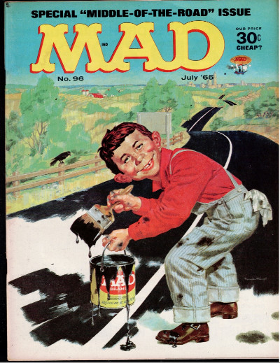 MAD MAGAZINE #96 - Fine Plus (6.5) - Special Middle of the Road Issue! 1965