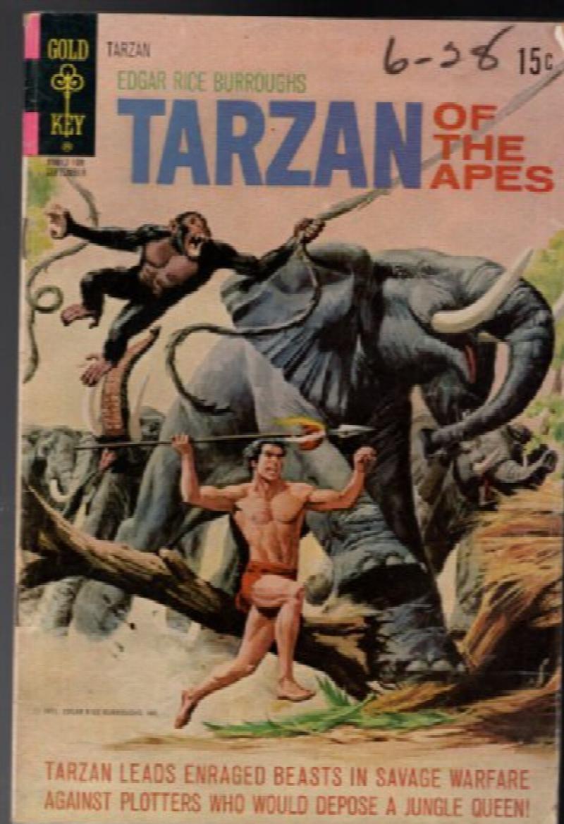 Image for Tarzan Of The Apes 203 Gold Key 1971 FN Elephant Kodak Instamatic 44 Camera Ad