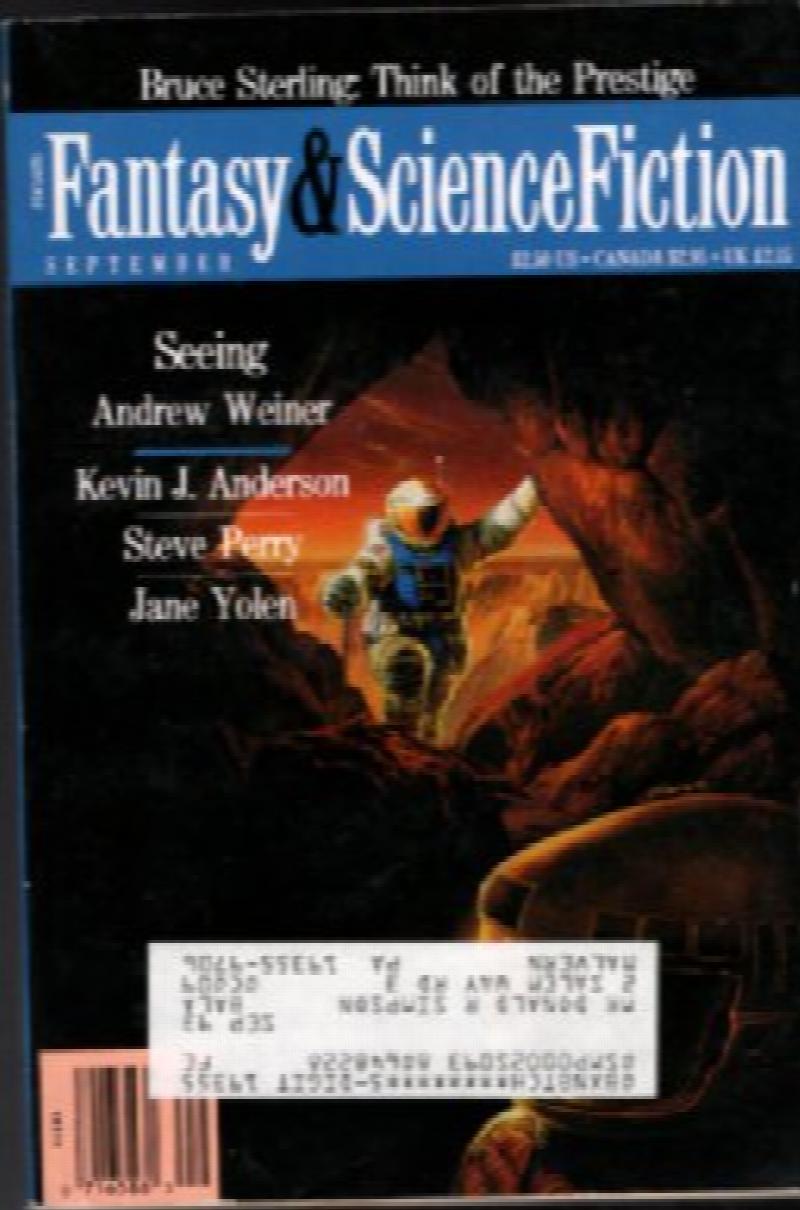 Fantasy and Science Fiction:March, July, September 1992