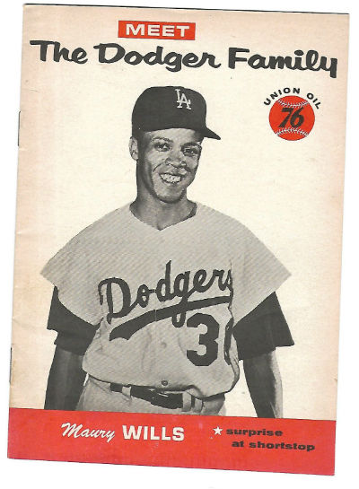 Dodgers Family booklets 1961 Union Oil 76, Maury Wills