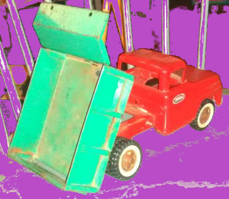 vintage red tonka truck