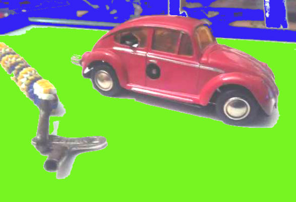 Image for Schuco Micro Racer 1046 VW Volkswagen Bug Wind Up Car with key