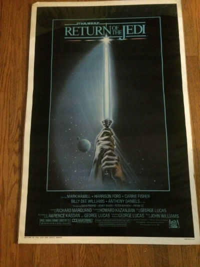 Image for Star Wars Return Of the Jedi Orignal Rolled One Sheet Style A 27X41 Estate