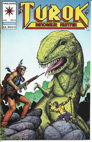 TUROK DINOSAUR HUNTER #8 VALIANT COMICS 1993 BAGGED AND BOARDED