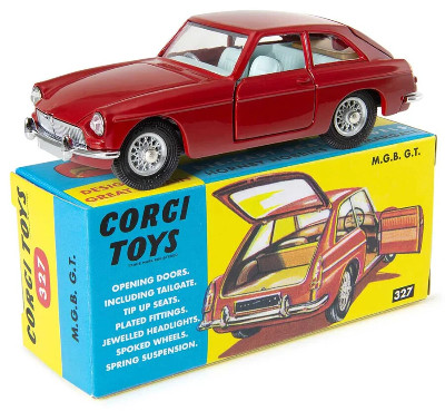 MGB GT - No. 327 - CORGI Reissue - New in Box with COA