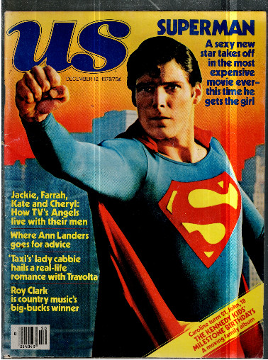 US MAGAZINE Dec 12th 1978 SUPERMAN CHRISTOPHER REEVE CHARLIE'S ANGELS