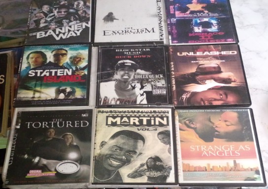 15 bootleg DVD's have almost become art, surreal.