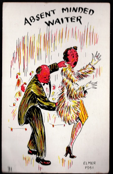Vintage naughty post card