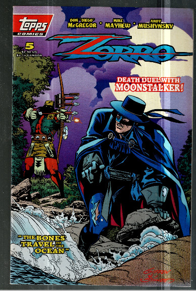 Zorro #5 May 1994 Topps Comics Combined Shipping B&B